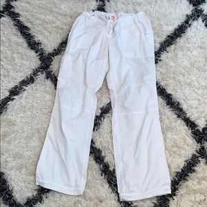 Trendy White Cargo Pants